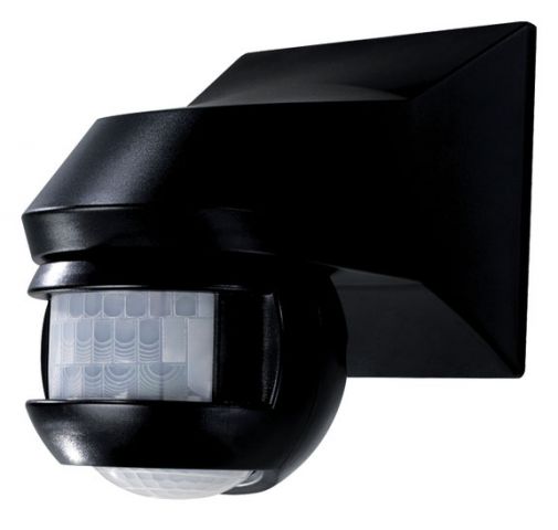 Датчик движения LUXA 101-150 настенного монтажа, 150°, черный